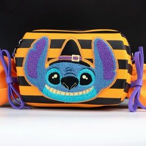 Loungefly x Disney Lilo and Stitch Halloween Candy Wrapper Crossbody Bag